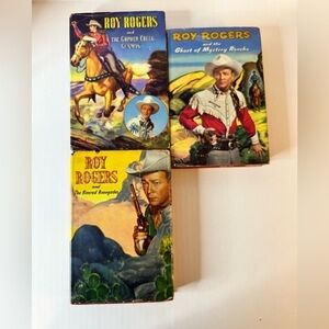 Roy Rogers Hardcover Books Set of 3 Vintage
